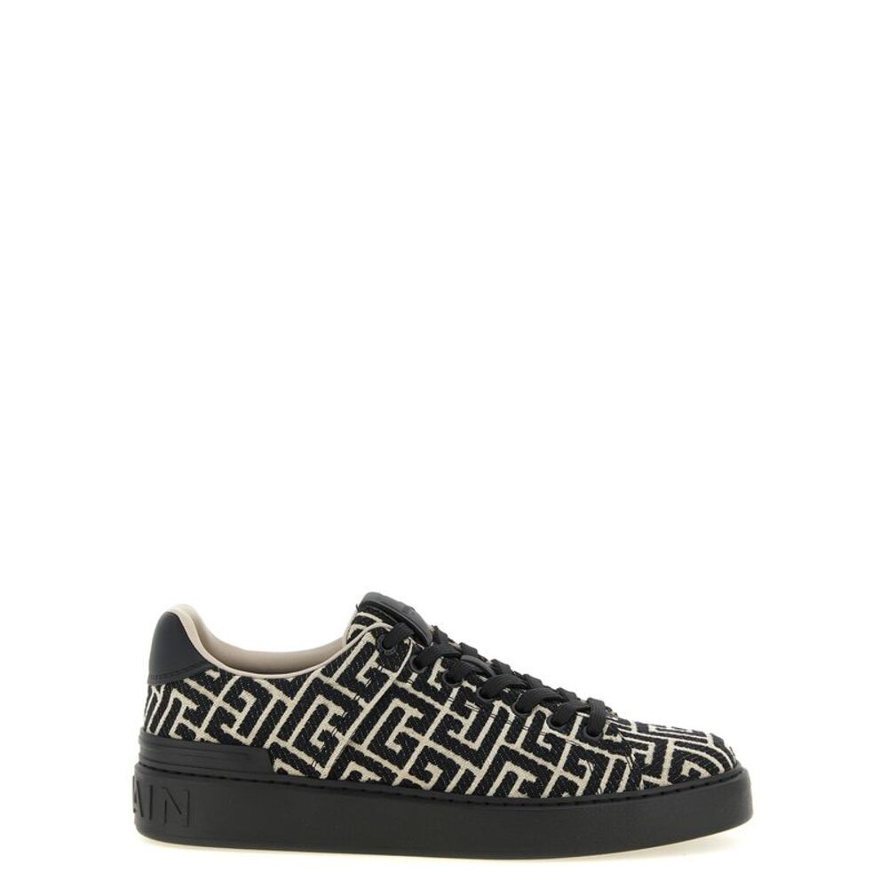Balmain Bicolor Cotton Low Top Men's Sneakers